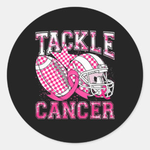 Sticker Rond Football Lutter Cancer du sein Cancer du sein rose
