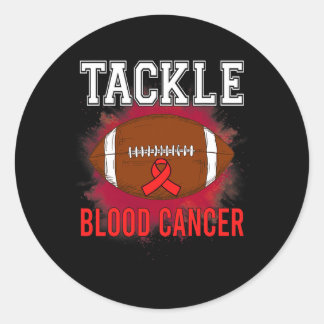 Sticker Rond Football Lutter Conscience du cancer du sang Homme