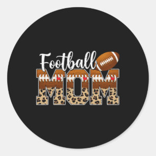 Sticker Rond Football Maman Maman Fête de la mère Salut garçon