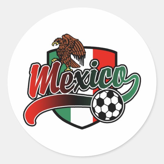 Sticker Rond Football mexicain (Devant)