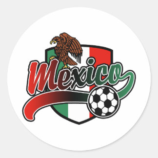 Sticker Rond Football mexicain