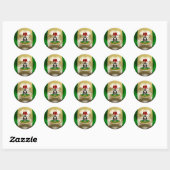 Sticker Rond Football Nigeria (Feuille)