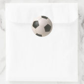 Sticker Rond Football noir blanc 3D (Sac)