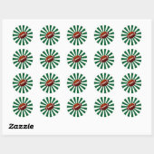 STICKER ROND FOOTBALL RÉTRO (Feuille)