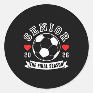 Sticker Rond Football senior 2026 dernière saison équipe pour s