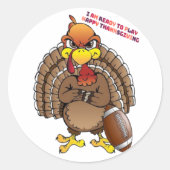 Sticker Rond Football Turquie (Devant)