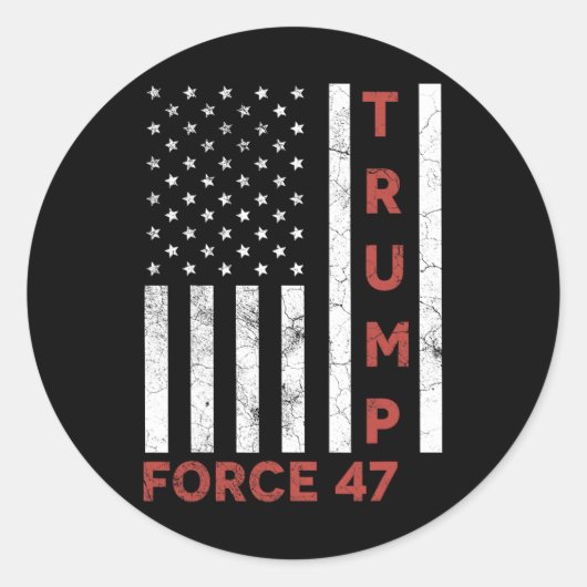 Sticker Rond Force 47 2024 (Devant)
