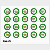 Sticker Rond Force aérienne de Rhodesian (Feuille)