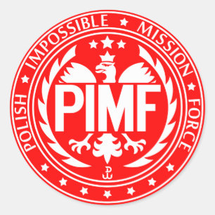 Sticker Rond Force de mission impossible polonaise