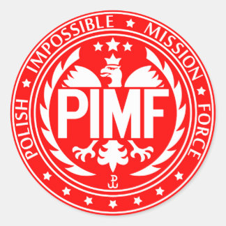 Sticker Rond Force de mission impossible polonaise