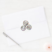 Sticker Rond Force de Triskelion celtique (Enveloppe)