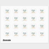 Sticker Rond Force et Puissance Tranquilles (Feuille)