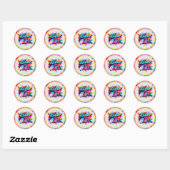 Sticker Rond "Force et résilience" (Feuille)