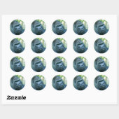 Sticker Rond Force inébranlable Silverback Gorilla Kito (Feuille)