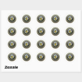 Sticker Rond Force multinationale - Irak (Feuille)