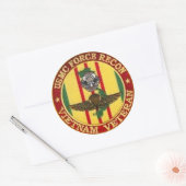 STICKER ROND FORCE RECON VIETNAM VETERAN (Enveloppe)