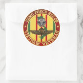 STICKER ROND FORCE RECON VIETNAM VETERAN (Sac)