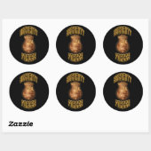 Sticker Rond Forces de sécurité Bouclier de flamme (Feuille)