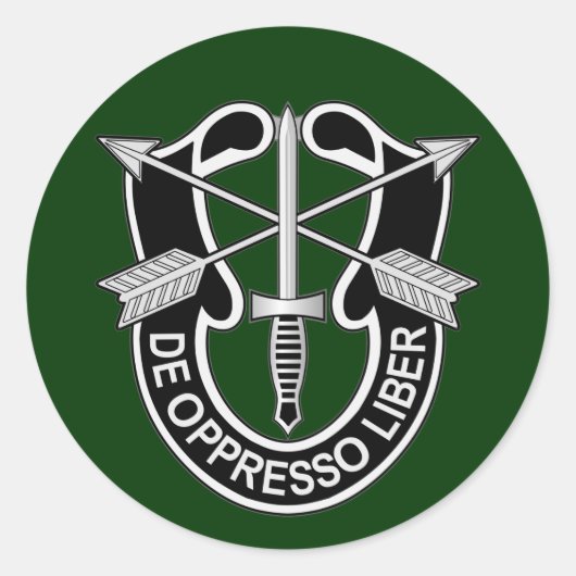 Sticker Rond Forces spéciales d'aviation - de oppresso liber (Devant)