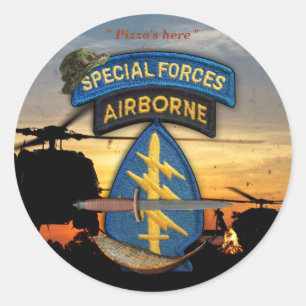 Sticker Rond Forces spéciales Green Berets anciens combattants
