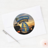 Sticker Rond Forces spéciales Green Berets anciens combattants (Enveloppe)