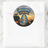 Sticker Rond Forces spéciales Green Berets anciens combattants (Sac)