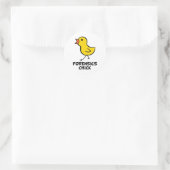 Sticker Rond Forensics Chick (Sac)