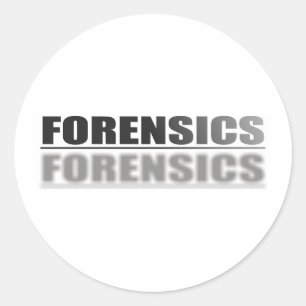 STICKER ROND FORENSIQUE