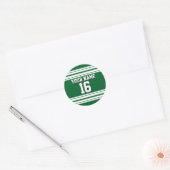 Sticker Rond Forest Green White Team (Enveloppe)