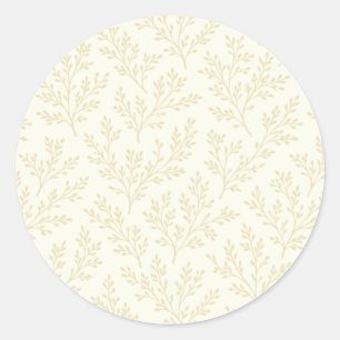 Sticker Rond Forest Sprigs Blé Doré - Neutre