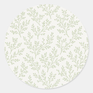 Sticker Rond Forest Sprigs Soft Olive - Neutre