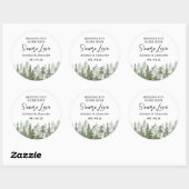 Sticker Rond Forêt de Boislands Mariage Vert (Feuille)