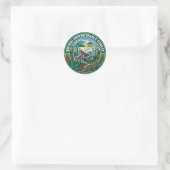 Sticker Rond Forêt de Bwindi Ouganda (Sac)