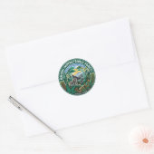 Sticker Rond Forêt de Bwindi Ouganda (Enveloppe)