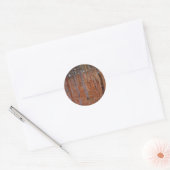 Sticker Rond Forêt de hêtres de Klimt (Enveloppe)