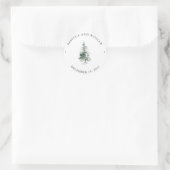 Sticker Rond Forêt d'hiver | MARIAGE (Sac)