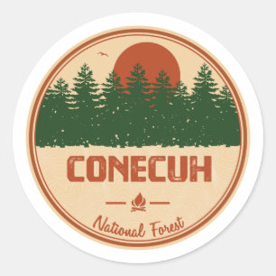 Sticker Rond Forêt nationale de Conecuh
