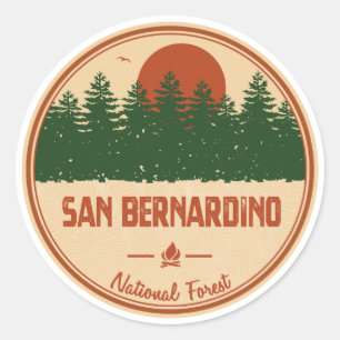 Sticker Rond Forêt nationale de San Bernardino
