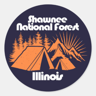 Sticker Rond Forêt nationale de Shawnee