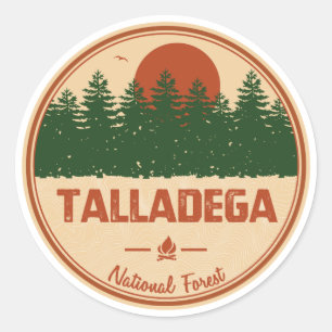 Sticker Rond Forêt nationale de Talladega