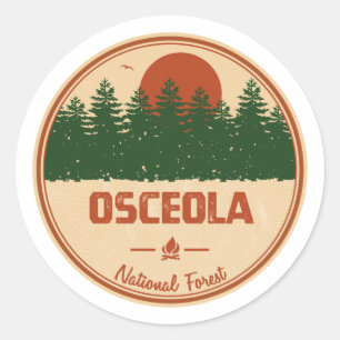 Sticker Rond Forêt nationale d'Osceola