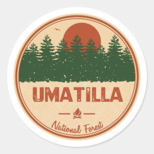 Sticker Rond Forêt nationale d'Umatilla