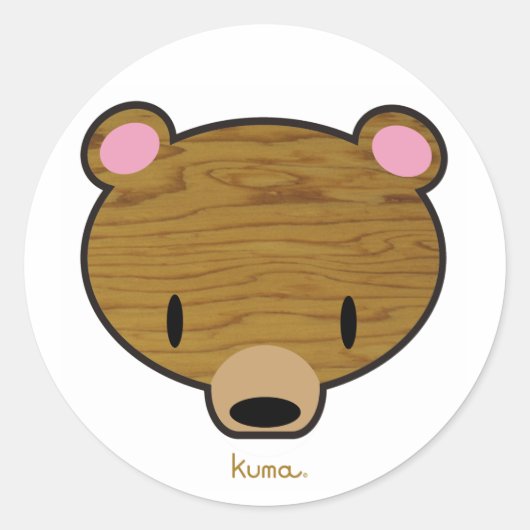 Sticker Rond Forêts profondes Kuma (Devant)