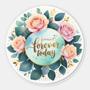 Sticker Rond Forever commence aujourd'hui