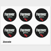 Sticker Rond Forever Yours (Feuille)