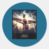 Sticker Rond Forgive Know Not What (Devant)