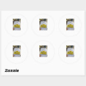 Sticker Rond Format Classique personnalisable imprimable : Feui (Feuille)