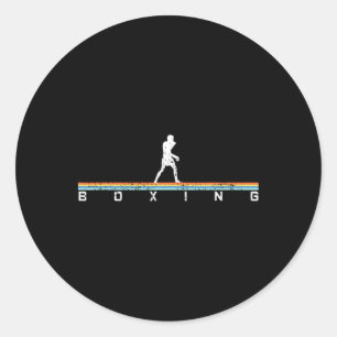 Sticker Rond Formation Mma Kickboxing Muai Thai Boxeur G