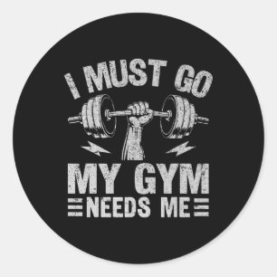 Sticker Rond Formation Motivationnelle Fitness Bodybuilding For
