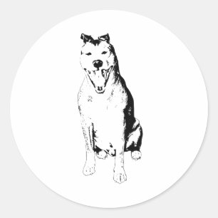 Sticker Rond Forme assise nette